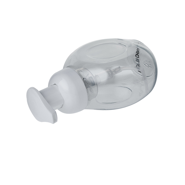 Botella de plástico PET de forma especial de 250 ml con bomba de jabón en espuma