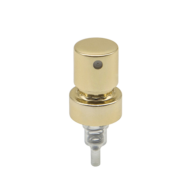 Bomba de engarzado de perfume dorado brillante para botella de vidrio